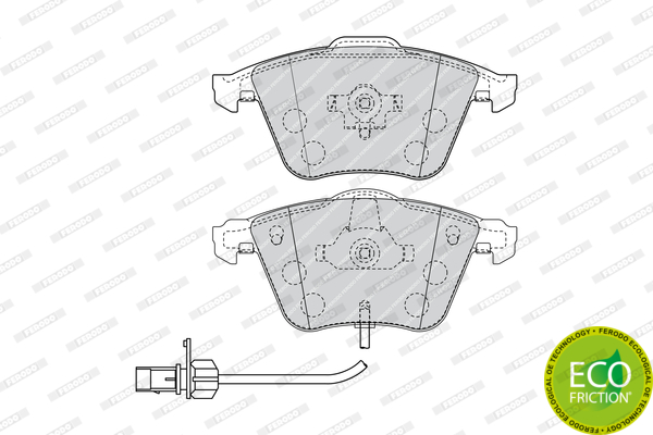 Тормозные колодки дисковые BOSCH арт. FDB1827