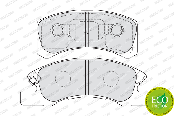 Тормозные колодки дисковые BREMBO арт. FDB1988