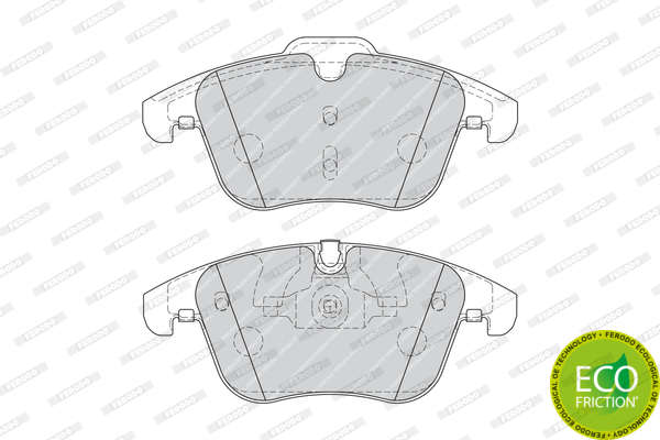 Тормозные колодки передние дисковые WOKING арт. FDB4107