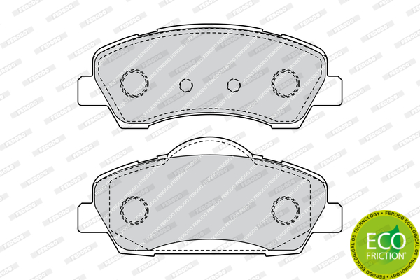 Тормозные колодки передние дисковые WOKING арт. FDB4491