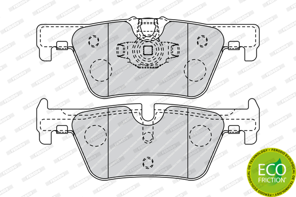 Тормозные колодки задние дисковые BREMBO арт. FDB4670