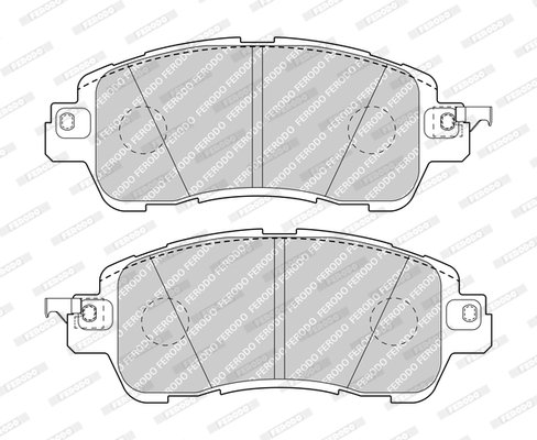 Тормозные колодки дисковые BREMBO арт. FDB5015