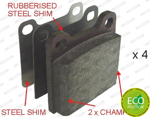 Тормозные колодки задние дисковые DELPHI арт. FDB704