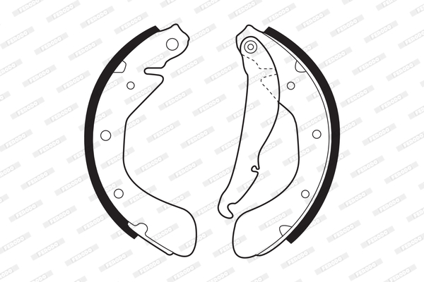 Комплект задних тормозных колодок  арт. FSB335
