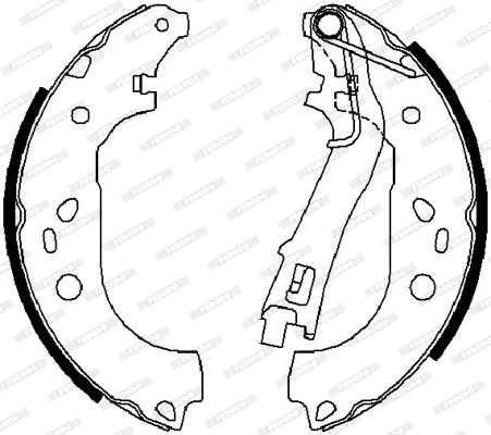 Комплект задних тормозных колодок sbs арт. FSB4015
