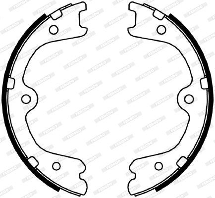 Гальмівні колодки, барабанні QUICK BRAKE арт. FSB4054
