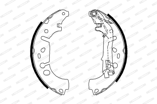 Комплект задних тормозных колодок LPR арт. FSB682