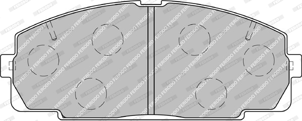 Тормозные колодки передние дисковые WOKING арт. FVR1884