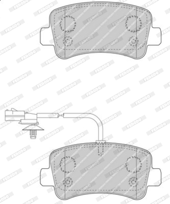 Тормозные колодки задние дисковые METELLI арт. FVR4348