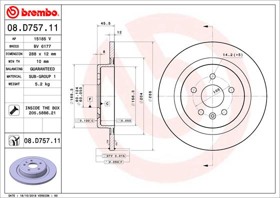 Тормозной диск FEBI BILSTEIN арт. 08D75711