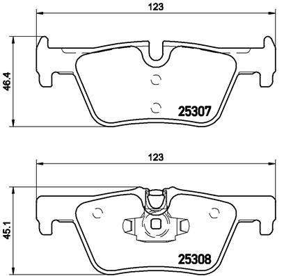 Тормозные колодки задние дисковые REMSA арт. P06 071