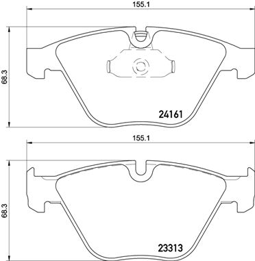 Тормозные колодки дисковые BOSCH арт. P06081