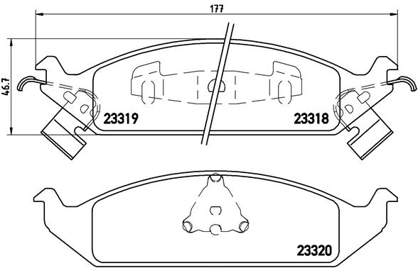 Тормозные колодки дисковые BREMBO P11 011