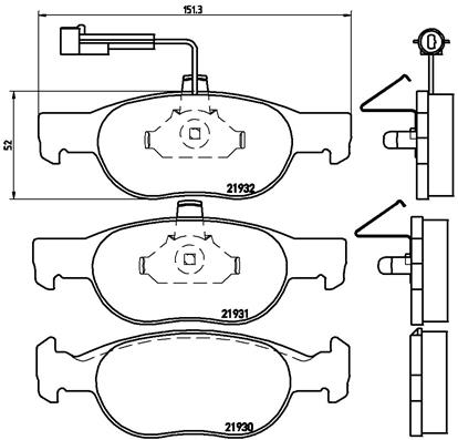 Тормозные колодки дисковые ROADHOUSE арт. P23 057