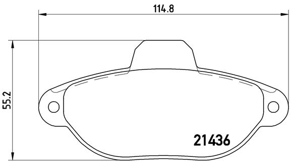 Тормозные колодки передние дисковые WOKING арт. P23 096