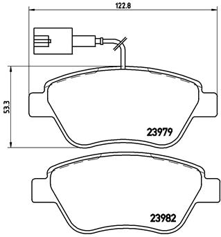 Гальмівні колодки дискові BOSCH арт. P23 108