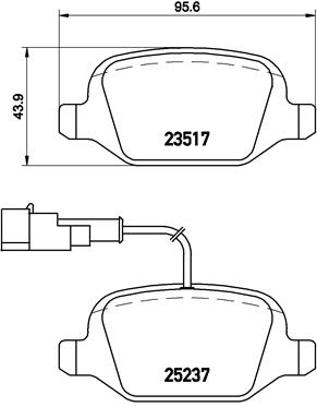 Тормозные колодки дисковые  арт. P23 131