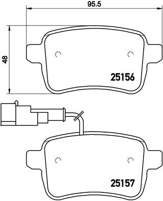 Тормозные колодки дисковые ICER арт. P23 133