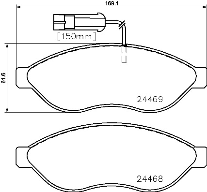 Тормозные колодки дисковые ICER арт. P23 143