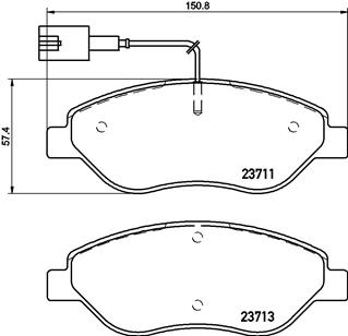 Тормозные колодки дисковые BOSCH арт. P23 145