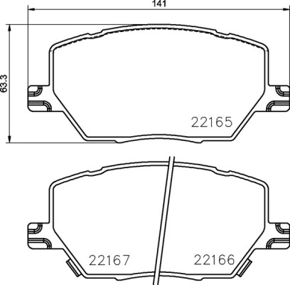 Тормозные колодки дисковые BREMBO P 23 164