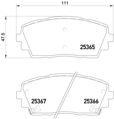 Тормозные колодки дисковые REMSA арт. P30 053