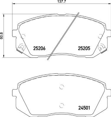 Тормозные колодки дисковые BLUE PRINT арт. P30 093