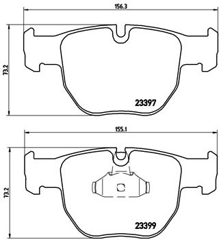 Тормозные колодки дисковые A.B.S. арт. P44 012