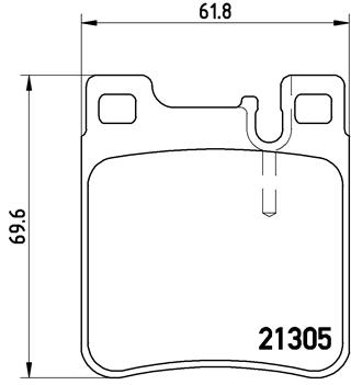 Тормозные колодки дисковые BOSCH арт. P50 017