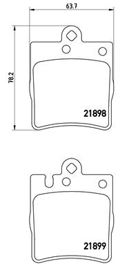Тормозные колодки дисковые BOSCH арт. P50033