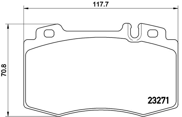 Тормозные колодки дисковые REMSA арт. P50041