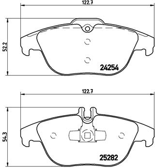 Тормозные колодки дисковые MERCEDES-BENZ арт. P50104