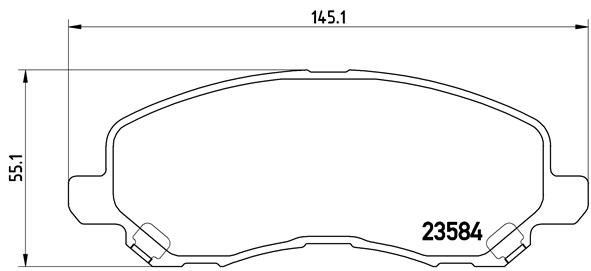 Тормозные колодки дисковые WOKING арт. P54030