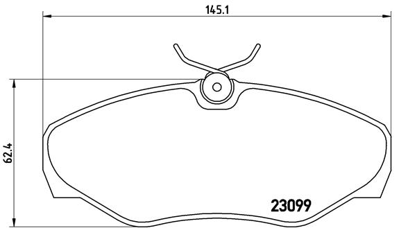 Тормозные колодки передние дисковые DELPHI арт. P56 061