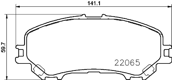 Тормозные колодки передние дисковые NISSAN арт. P56100