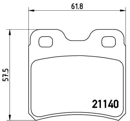 Тормозные колодки дисковые REMSA арт. P59 018