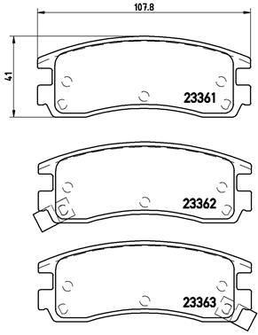 Тормозные колодки дисковые ROADHOUSE арт. P59 027