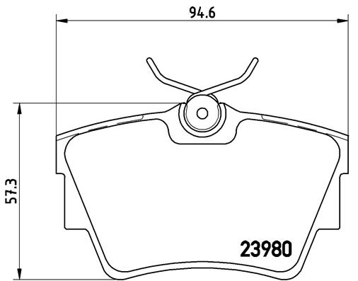 Тормозные колодки задние дисковые MEYLE арт. P59041