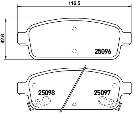 Тормозные колодки дисковые A.B.S. арт. P59080