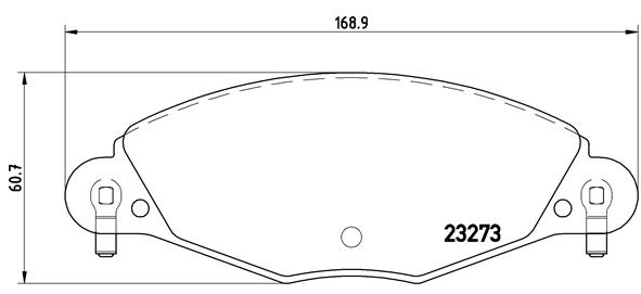 Тормозные колодки дисковые FERODO арт. P61 072