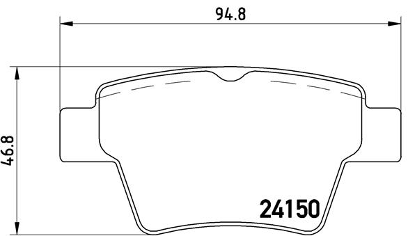 Тормозные колодки дисковые  арт. P61 080