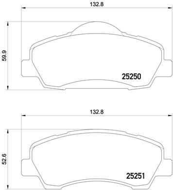 Тормозные колодки передние дисковые WOKING арт. P61 113