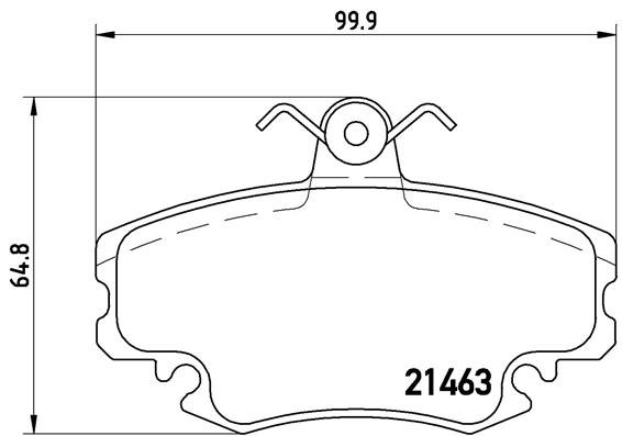 Тормозные колодки передние дисковые RENAULT арт. P68 008