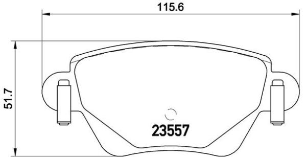 Тормозные колодки задние дисковые REMSA арт. P68 028