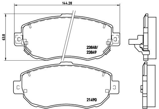 Тормозные колодки дисковые ROADHOUSE арт. P83 037