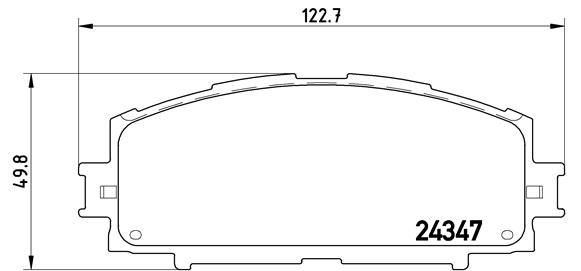 Тормозные колодки передние дисковые  арт. P83 086