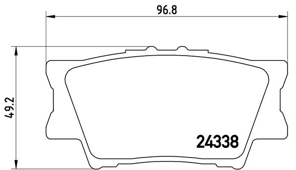 Тормозные колодки дисковые KAVO PARTS арт. P83 089