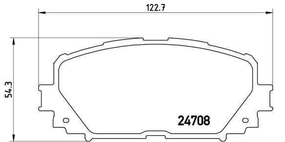 Тормозные колодки дисковые  арт. P83 101