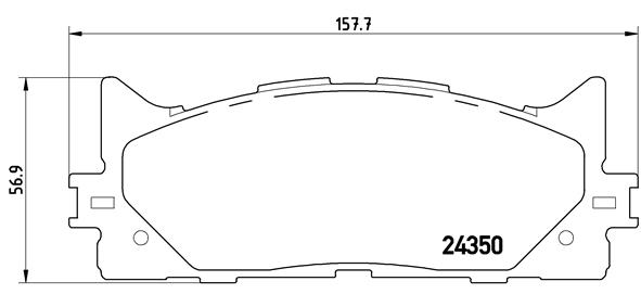 Тормозные колодки дисковые FERODO арт. P83 117