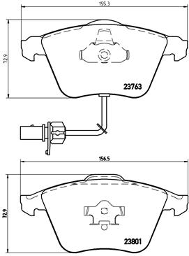 Тормозные колодки дисковые CHAMPION арт. P85 084